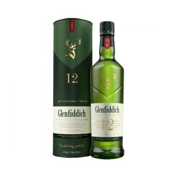 Glenfiddich 12 ani Speyside Single Malt Scotch Whisky 0.7L