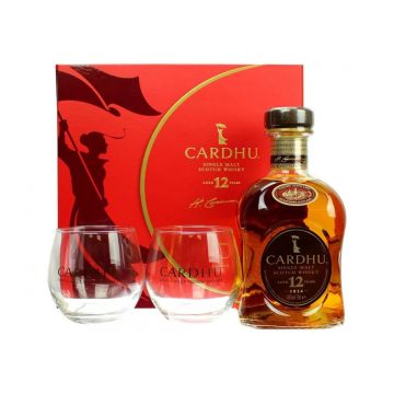 Cardhu 12 ani Gift Set Speyside Single Malt Scotch Whisky 0.7L