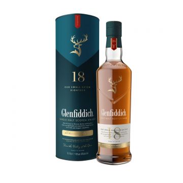 Glenfiddich Our Small Batch 18 ani Speyside Single Malt Scotch Whisky 0.7L