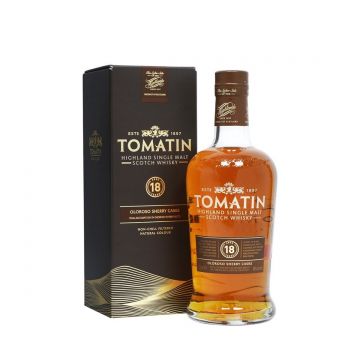 Tomatin 18 ani Highland Single Malt Scotch Whisky 0.7L
