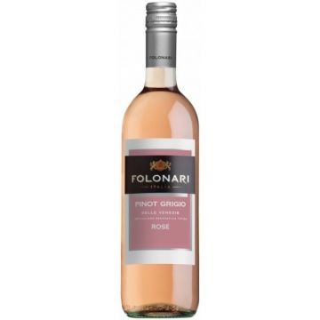 Vin roze sec, Pinot Grigio, Folonari Provincia di Pavia, 0.75L, 12% alc., Italia