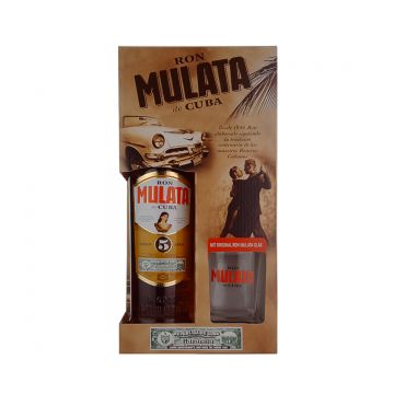 Mulata Anejo Reserva 5 ani Rom Gift Set 0.7L