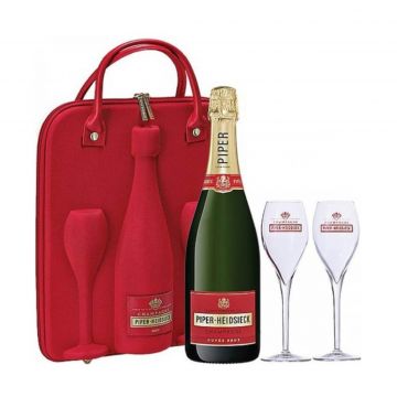 Cuvee brut champagne travel set 750 ml